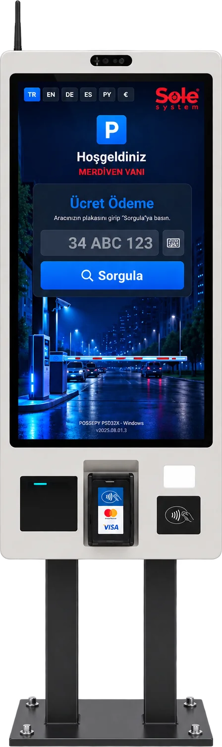 SOLEsys Smart KIOSK product image - fee payment screen