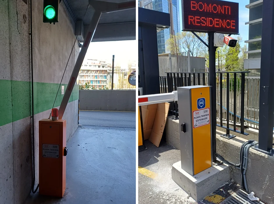 PLC kontrollü bariyer kurulumları - yan yana birleştirilmiş fotoğraf