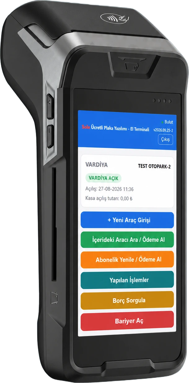 Card-payment handheld terminal with fiscal receipt